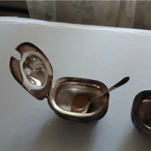 BSL lot of 3 silver plate england W25411, Sugar plate, toothpick holder and bowl - Picture 3 of 11